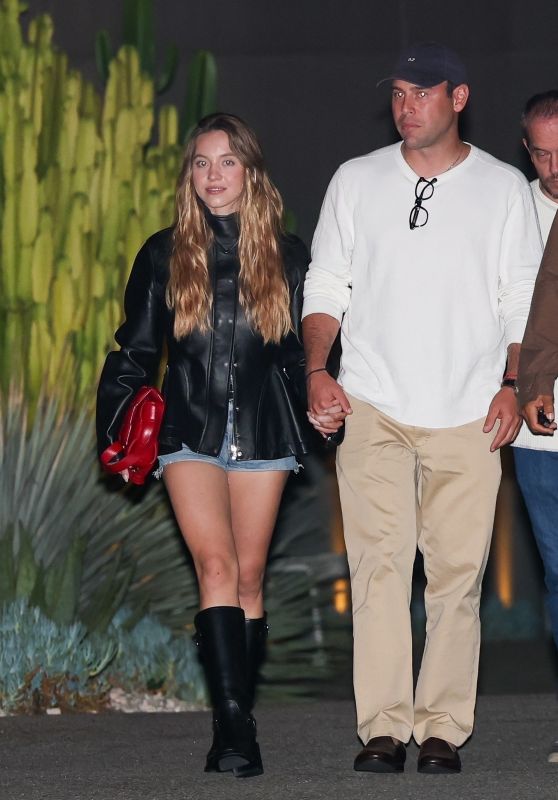 Sydney Sweeney Embraces Biker Glamour for Los Angeles Gallery Date Night