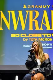 Tate McRae Champions Power Dressing at Grammy U Unwrapped Event