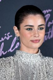 Taylor Hill Elevates Sequins With Wide-Leg Denim at Karl Lagerfeld Party
