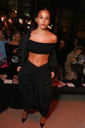 TITLE Emilia Mernes Selects Sculptural Black for Stella McCartney Show