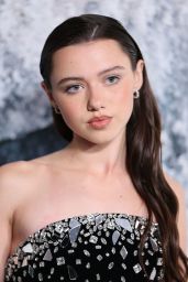 Violet McGraw Wears Embellished Black Gown for Black Phone 2 Premiere