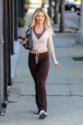 Witney Carson Elevates Gymwear to Chic Street Style in Los Angeles