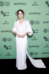 Zoey Deutch in Brandon Maxwell White Gown at New York Film Festival 2025