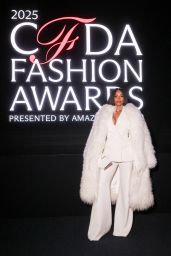 Ciara in White Sergio Hudson Power Suit at CFDA Fashion Awards 2025
