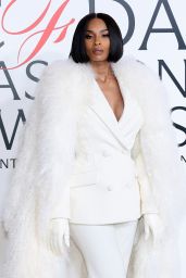 Ciara in White Sergio Hudson Power Suit at CFDA Fashion Awards 2025