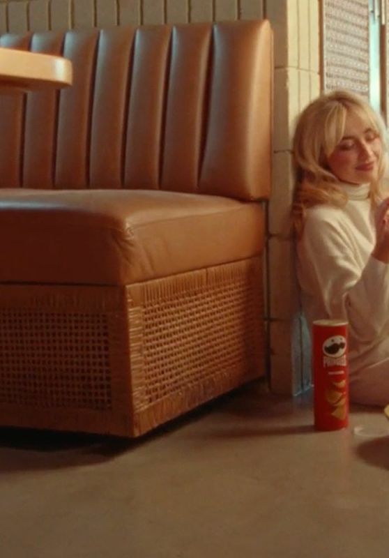 Sabrina Carpenter in Pringles Super Bowl Ad Campaign 2026 • CelebMafia