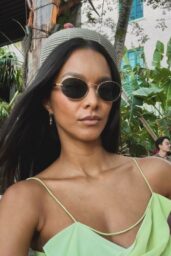 Lais Ribeiro in Green Slip Look February 2026