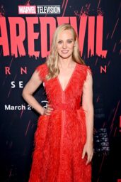 Deborah Ann Woll at Daredevil Born Again S2 Launch Event in NYC